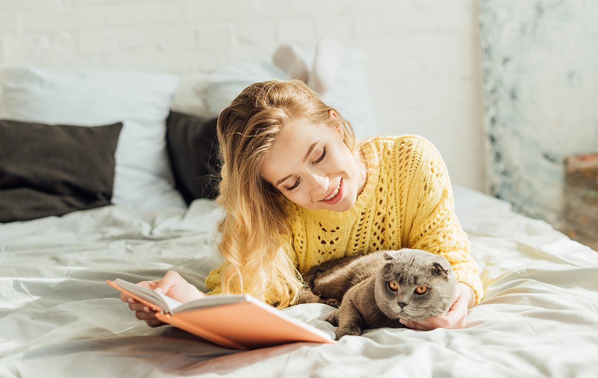 Woman Reading Books